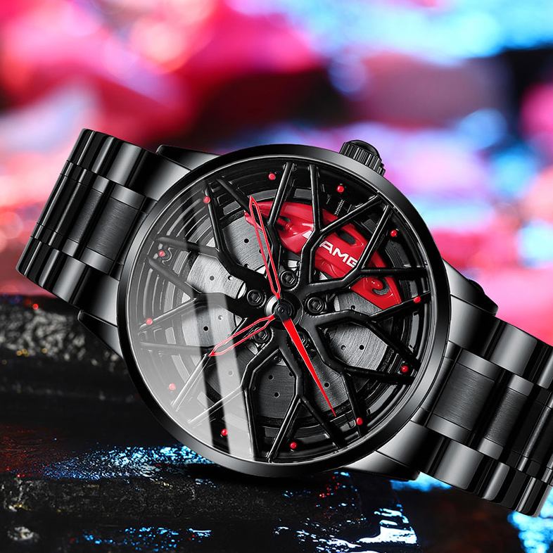 Exclusief racewagen herenhorloge RaceVision, een uniek en stijlvol accessoire.