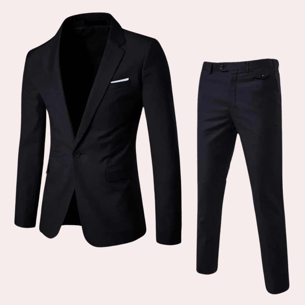 Comfortabel herenpak voor mannen, met hoogwaardige stof en een elegante uitstraling.