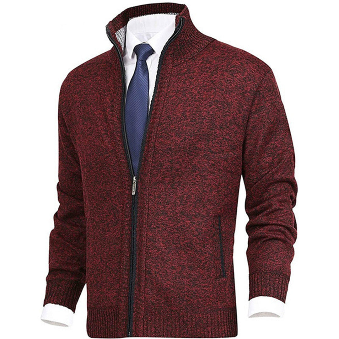 Modieus herenvest met rits, lange mouwen. Combineert comfort met een eigentijdse, stijlvolle look.