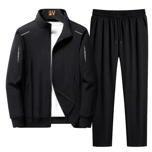 Stijlvol Hunter heren trainingspak in donkerblauw, perfect voor comfort en ontspanning.