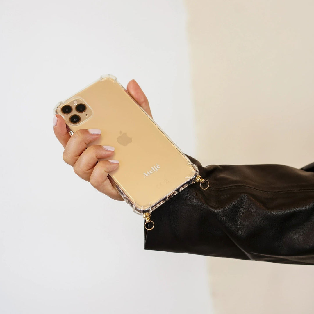 Trendy beschermhoes voor iPhone, stijlvol Lily TPU telefoonhoesje. Compatibel met koord voor ultiem draaggemak.
