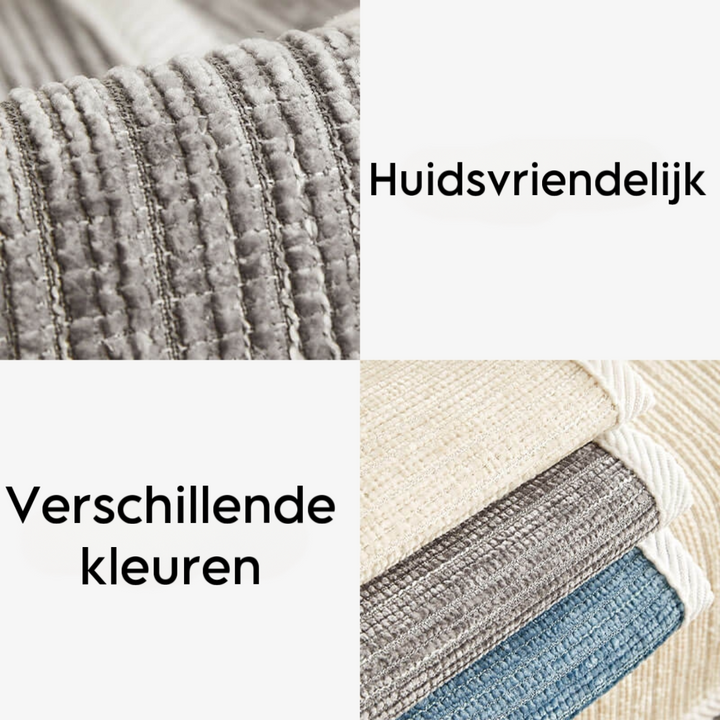 Antikras bankhoes Bobby in jacquard stof, stijlvol design en duurzame bescherming voor de bank.