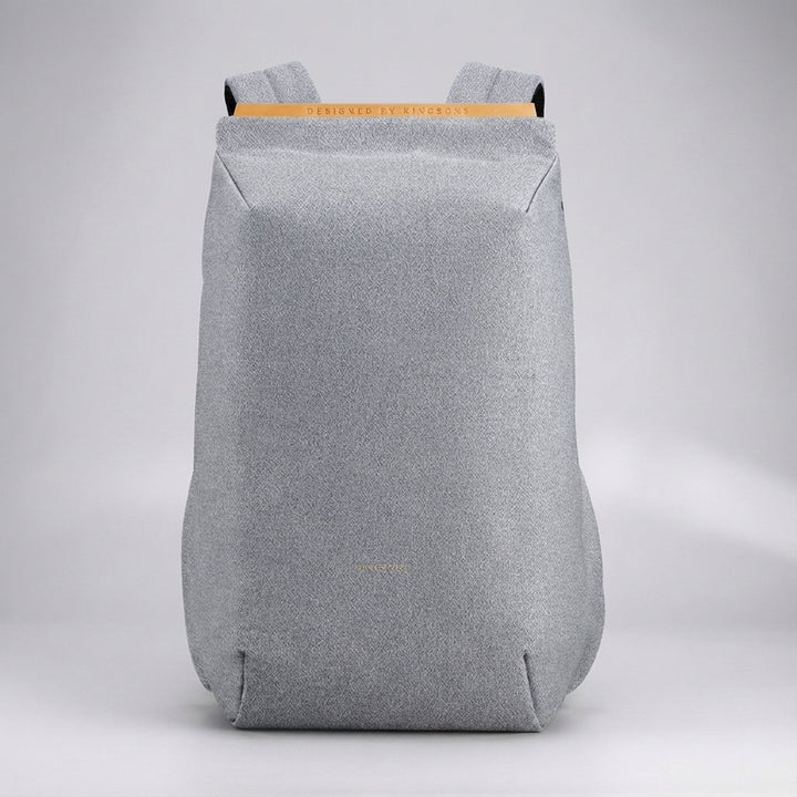 Blauwe compacte laptoprugzak (15 inch) met stijlvol design, perfect voor dagelijks gebruik of reizen.