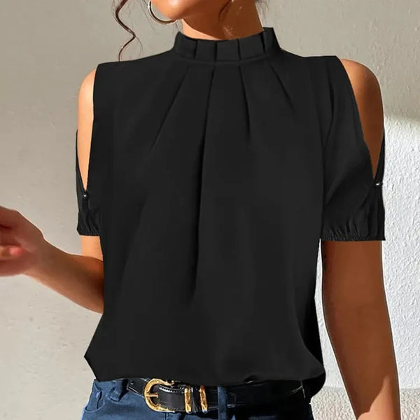 Stijlvolle dames elegante blouse, perfect voor een veelzijdige look. Comfortabele en trendy vrouwenkleding.