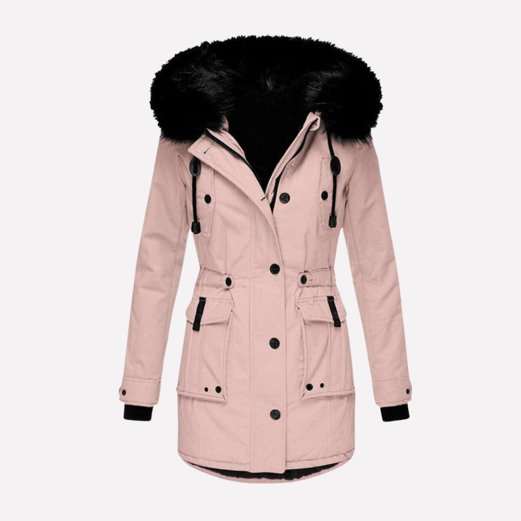 Warme en stijlvolle dames parka jas met functionele capuchon en handige flapzakken, ideaal voor de kou.