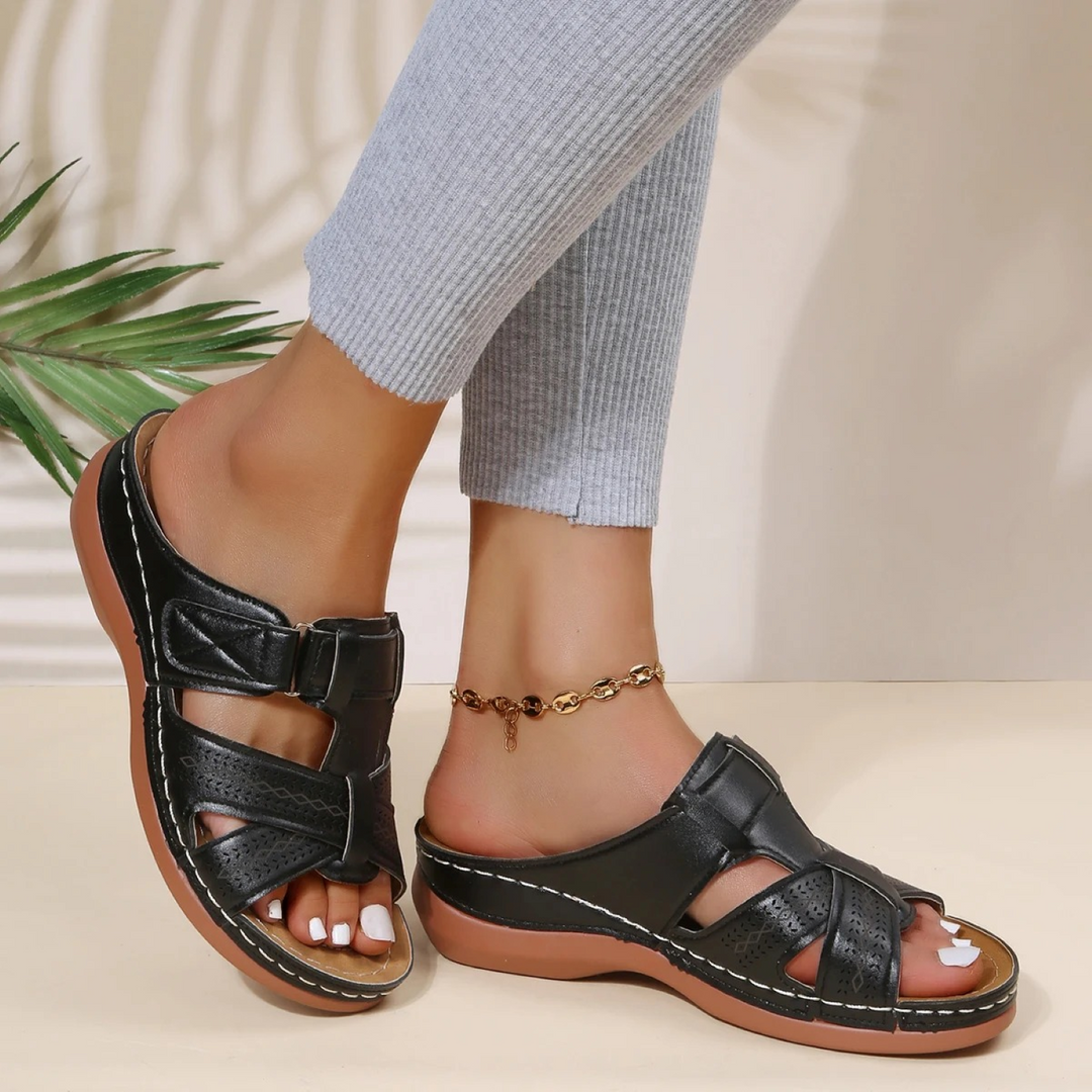 Stijlvolle dames sandalen met voetondersteuning, ultiem comfort voor zomerse dagen en dagelijks gebruik.