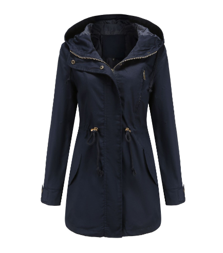 Stijlvolle dames winddichte jas (DanicasJacket) met capuchon, ideaal voor elk seizoen en outdoor comfort.