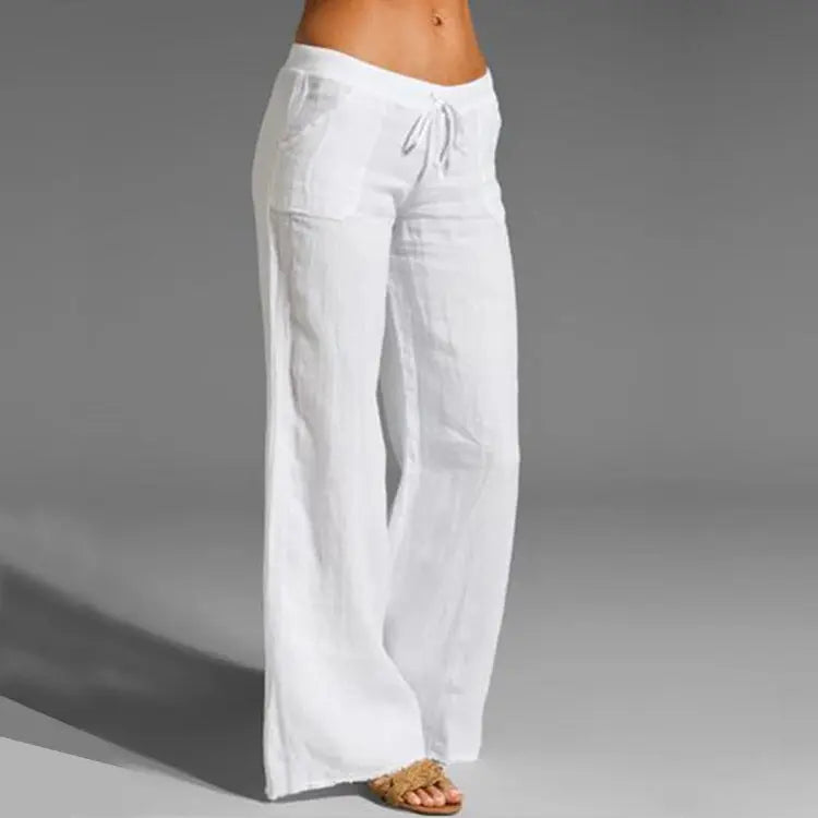 Stijlvolle dames zomerbroek met losse pasvorm, ideaal voor comfortabele warme dagen. Frisse casual vrouwenmode.