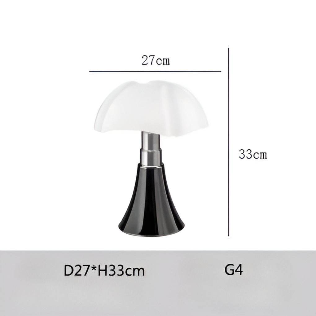 Stijlvolle design tafellamp met dimbaar LED voor modern interieur; functionele sfeerverlichting woonkamer of slaapkamer.
