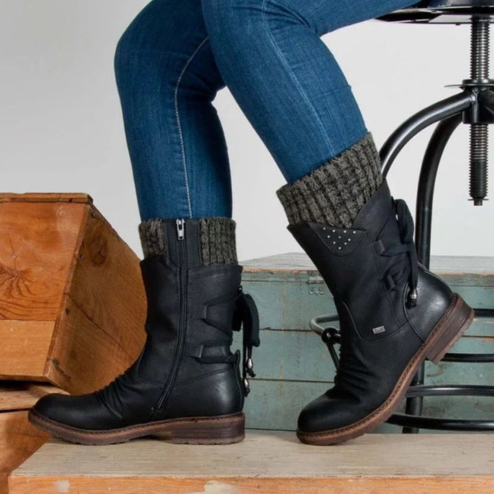 Hoogwaardige leren EmilyBoots dameslaarzen, duurzaam en modieus voor de damescollectie.