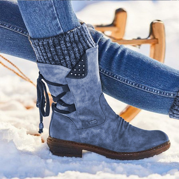 Trendy EmilyBoots leren winterlaarzen voor dames, een onmisbaar item in de herfstmode.