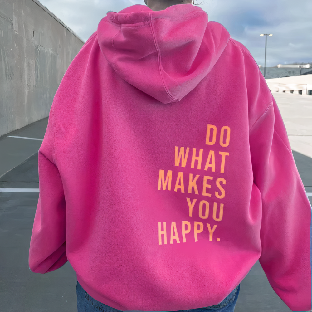 Comfortabele dames hooded sweatshirt, perfect voor een trendy en ontspannen casual stijl, essentieel voor vrouwenkleding.