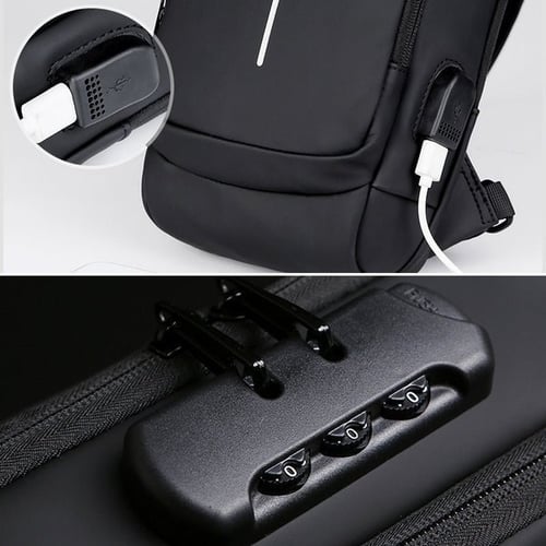 Praktische heren dagelijkse tas, compact en veilig voor al je essentiële spullen onderweg.