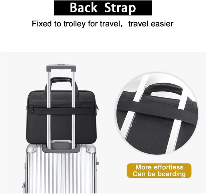 Elegante heren canvas laptoptas, zakelijke schoudertas. Perfecte werktas voor kantoor en reizen met optimale organisatie.