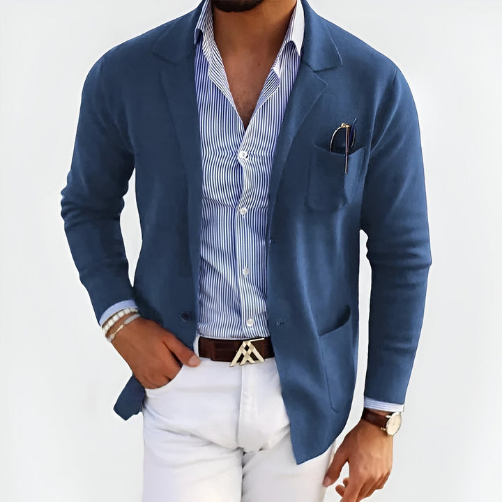Stijlvolle heren casual jas met reverskraag, ideaal voor lente en herfst, comfortabel en veelzijdig.