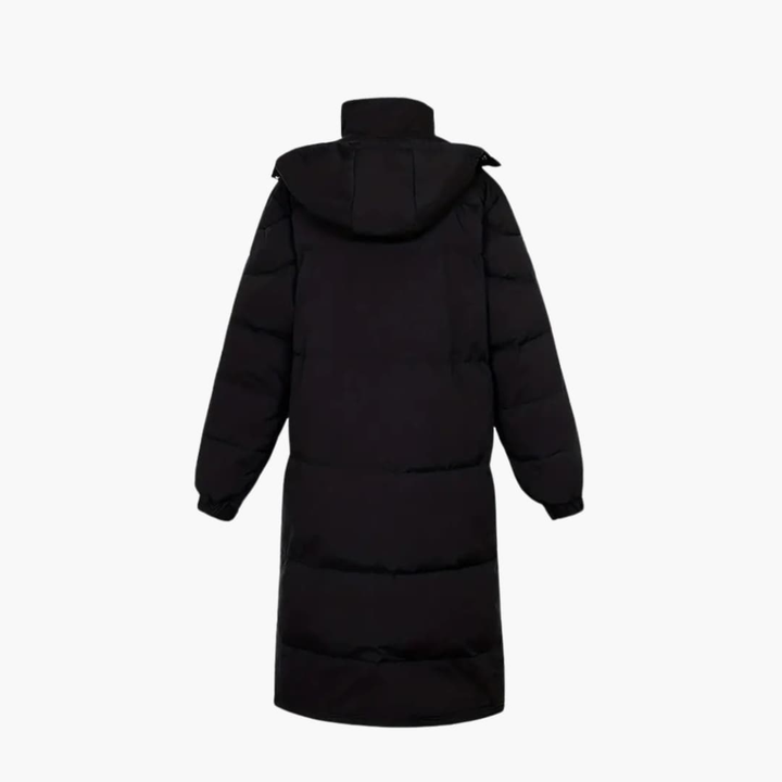 Warme heren gewatteerde jas, ideaal voor de winter, met een afneembare capuchon en volledige rits voor optimaal comfort.