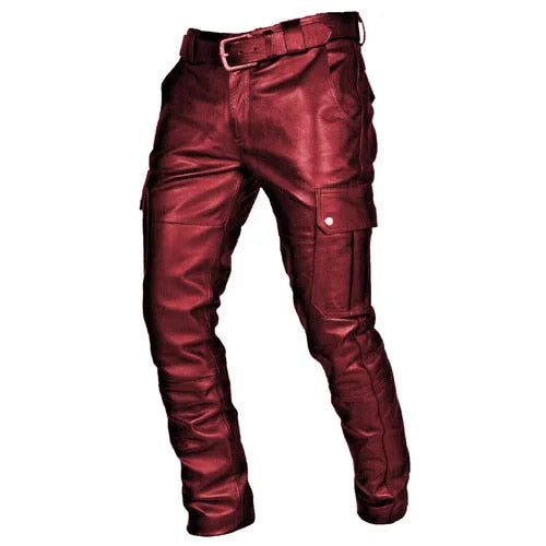 Duurzame heren leren motorbroek 'Diego' voor veilige ritten en een stijlvolle look op de motor.