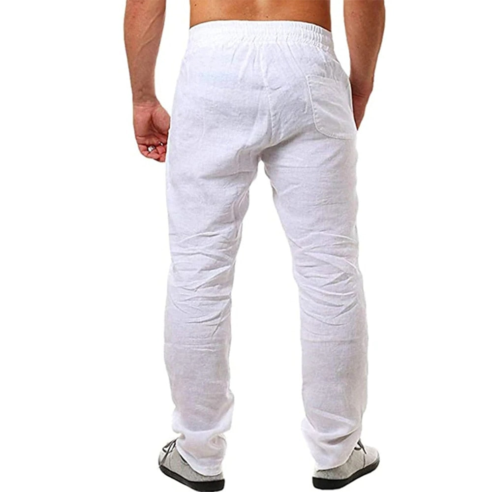 Comfortabele heren pantalon Lukas, modieuze zomerbroek in grote maten, luchtige kleding voor mannen.