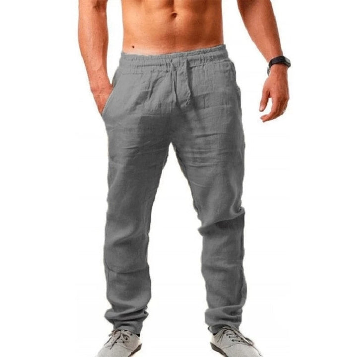 Stijlvolle comfortbroek Lukas voor heren, een luchtige pantalon die er gekleed uitziet voor de zomer.