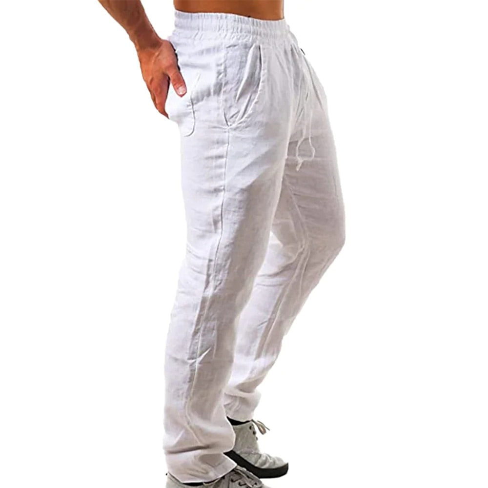 Heren Pantalon Lukas, stijlvolle luchtige zomerbroek, ideaal voor comfortabele en modieuze heren.