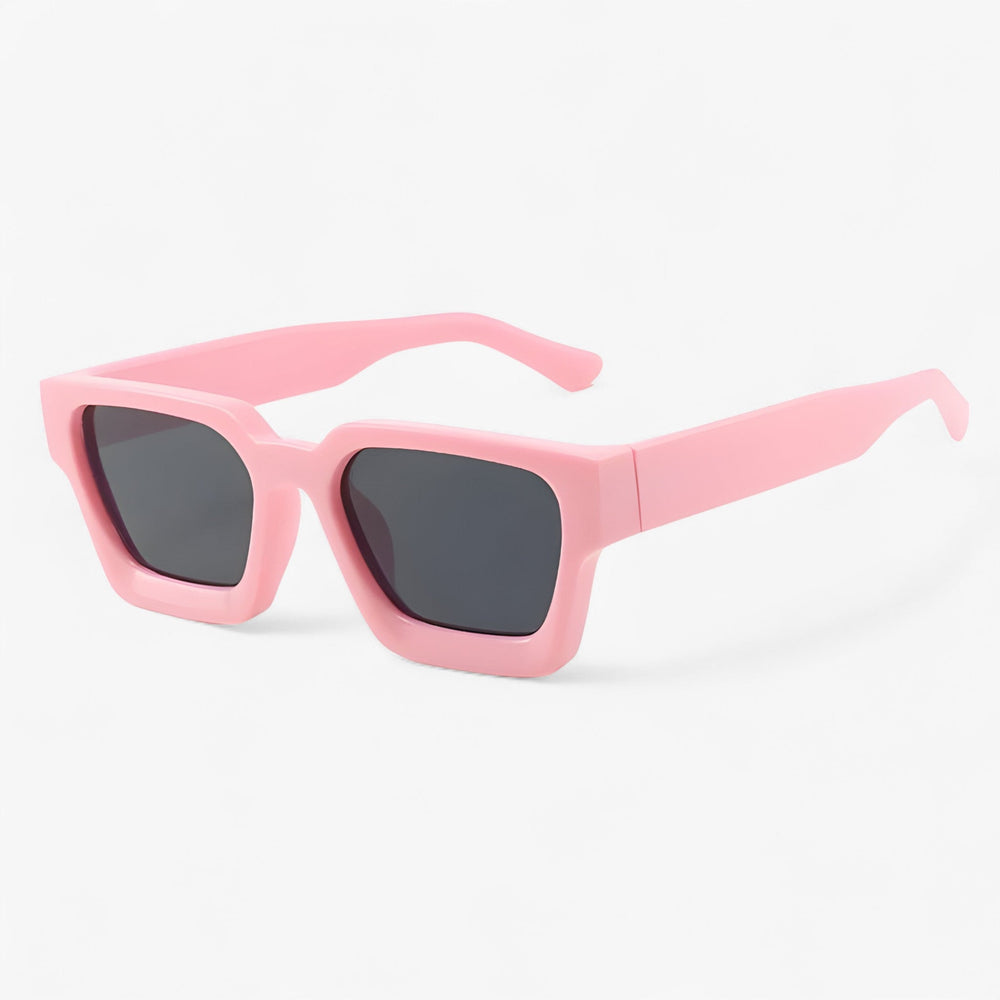 Trendy heren retro vierkante zonnebril. Een stijlvol fashion accessoire met UV400 bescherming.