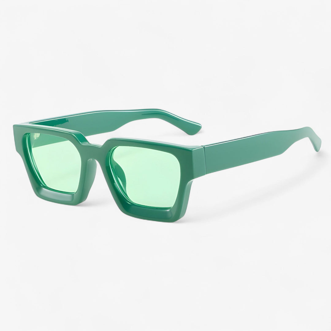Ideale heren zonnebril voor de zomer. Retro vierkant design met UV400, een must-have accessoire.