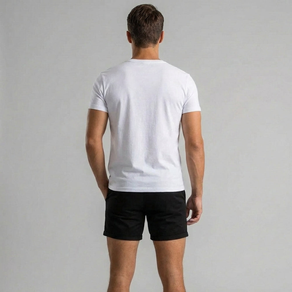 Groene slim fit heren korte broek, ademend en modern. Ideaal voor een comfortabele zomerlook.
