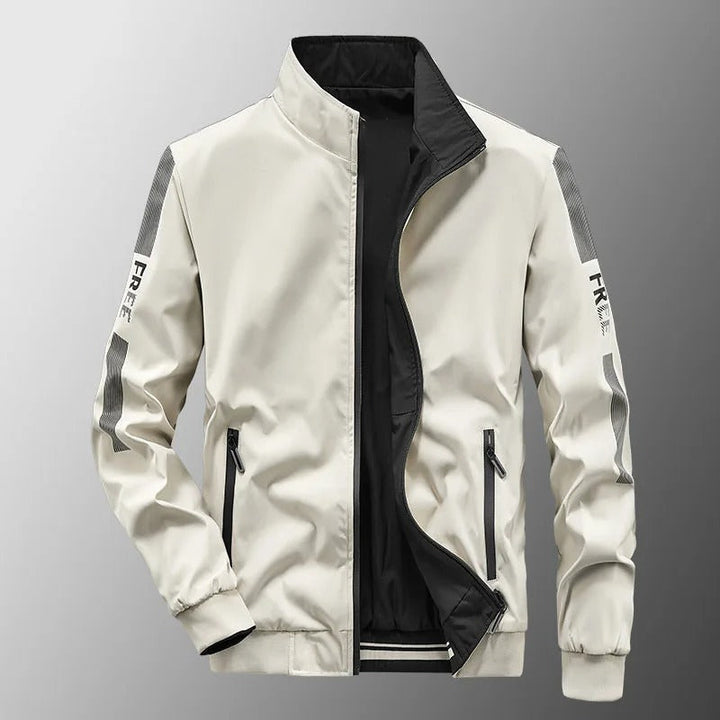 Lichtgewicht omkeerbare heren zomerjas, waterdicht en trendy. Perfect voor casual en buitenactiviteiten.