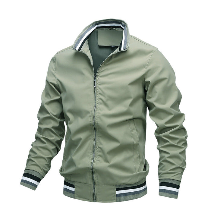 Comfortabele heren zomerjas met ademende stof, perfect voor warm weer. Stijlvolle en casual mannen jas.