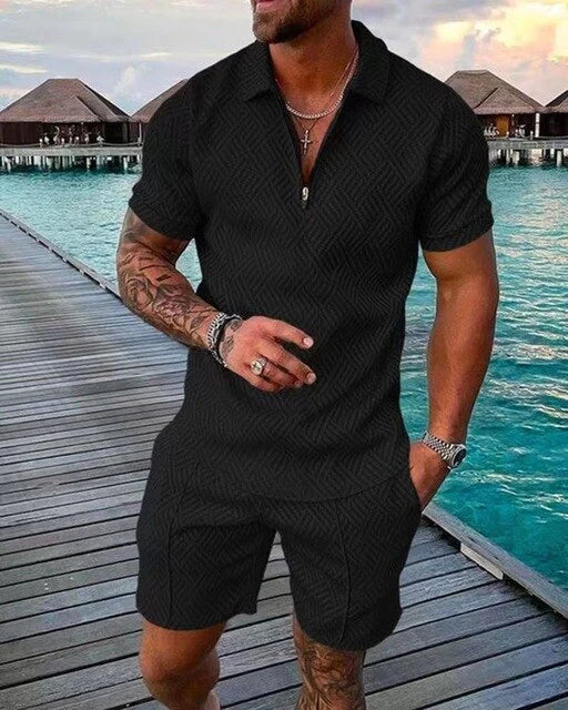 Comfortabele heren polo uit zomerset, ideaal voor casual vrijetijdskleding en warm weer.