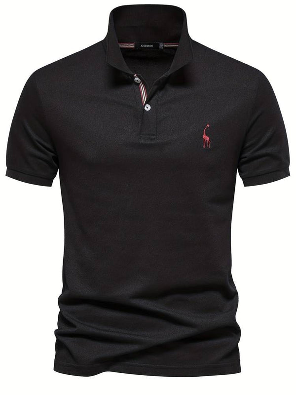 Comfortabele herenpolo Wessel met regular fit en korte mouwen, gemaakt van zachte katoenmix voor ultiem draaggemak.