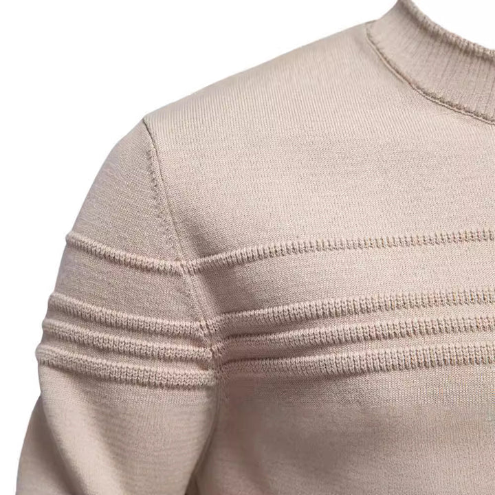 Trendy herentrui met ronde hals voor een moeiteloos stijlvolle en comfortabele uitstraling in elke setting.