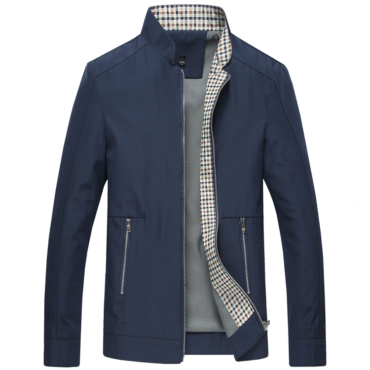 Casual Hugo heren zomerjas, waterdicht en stijlvol met knopen, perfect voor dagelijkse buitenkleding.