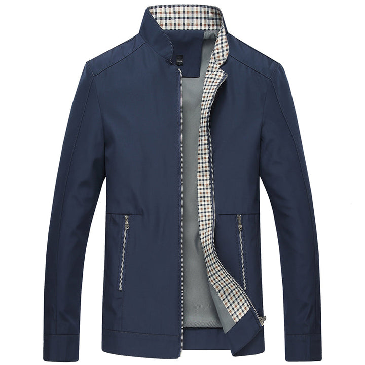 Casual Hugo heren zomerjas, waterdicht en stijlvol met knopen, perfect voor dagelijkse buitenkleding.