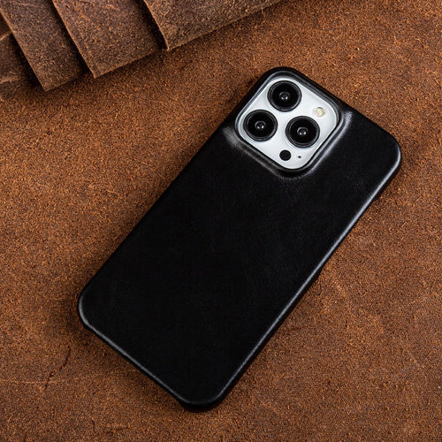 Stijlvolle beschermhoes iPhone. Premium hoes die schokken absorbeert en draadloos opladen ondersteunt.