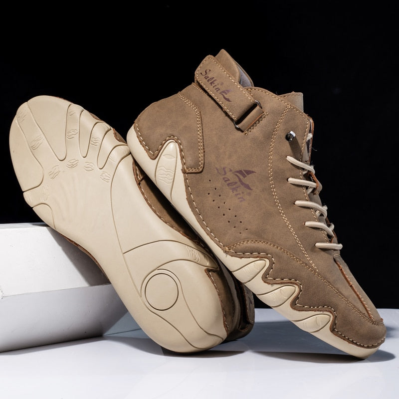 Hoogwaardige orthopedische leren herenschoenen Ethan, gebouwd voor langdurig comfort en stijl.