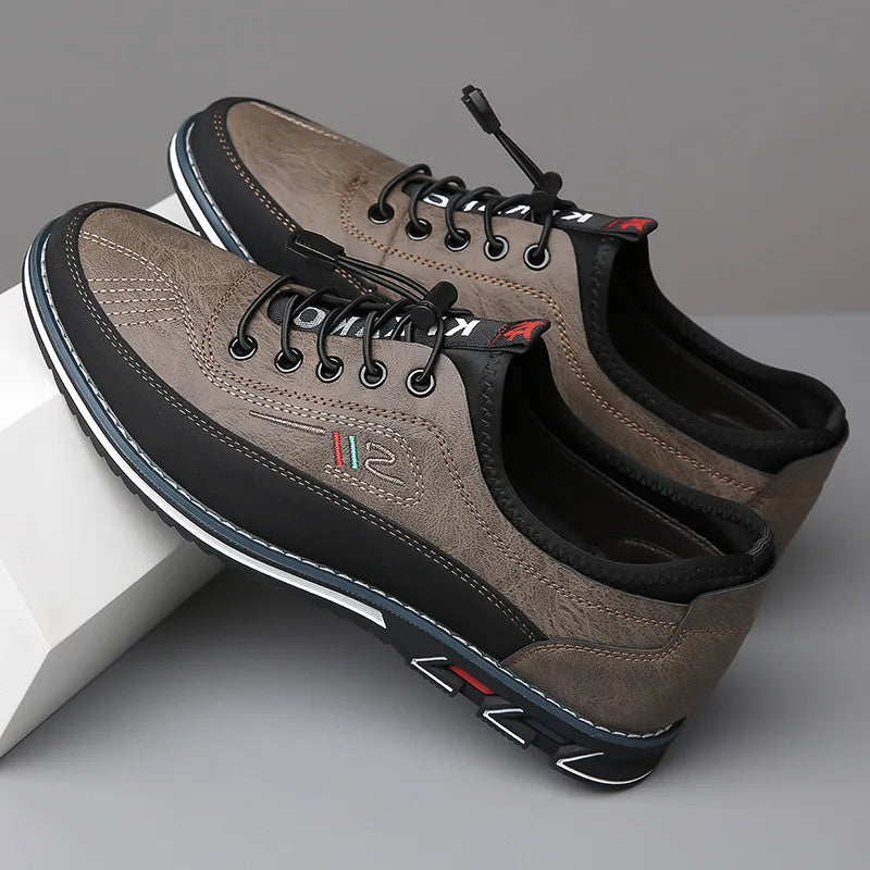Stijlvolle Oxford herenschoenen in luxe leer, elegant ontwerp, bruine kleur, gewatteerde binnenzool voor comfort.
