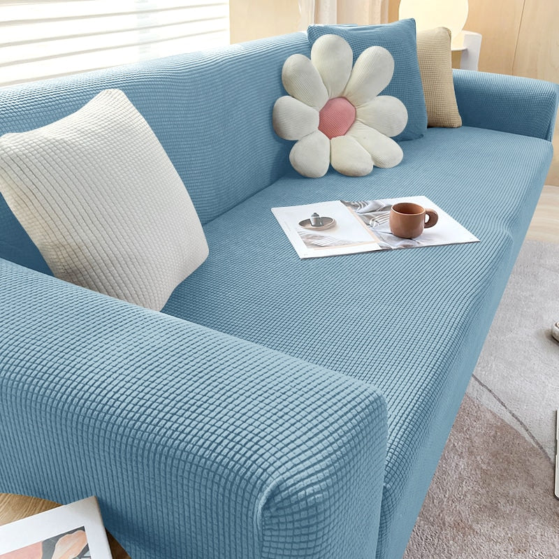 Elegante rekbare bankhoes, geeft je oude bank een nieuw leven. Comfortabel & gemakkelijk te onderhouden.