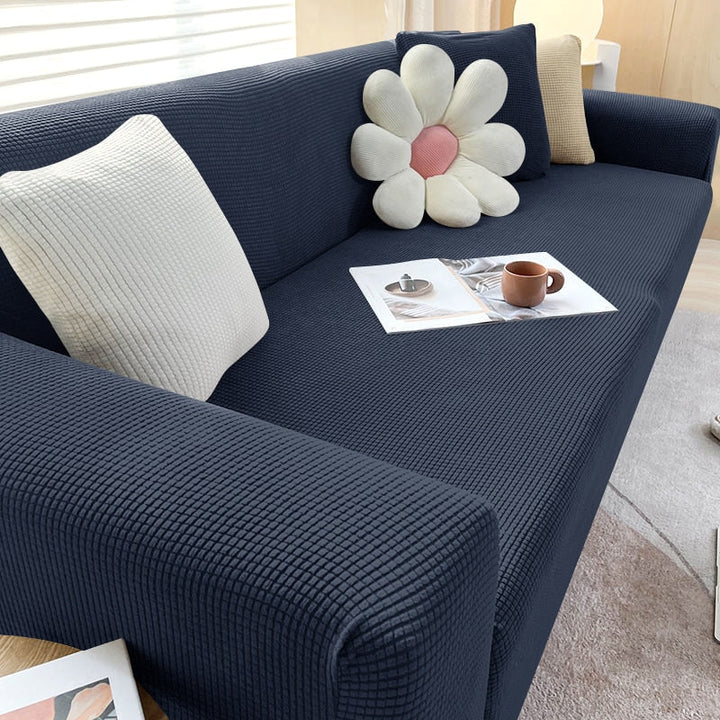 Comfortabele rekbare hoes voor je bank. Eenvoudige styling en meubelbescherming in één.