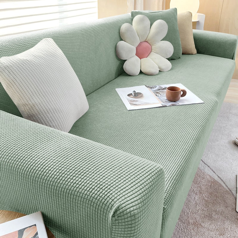 Interieur make-over met deze stijlvolle bankhoes. Rekbaar voor perfecte pasvorm, extra bescherming.