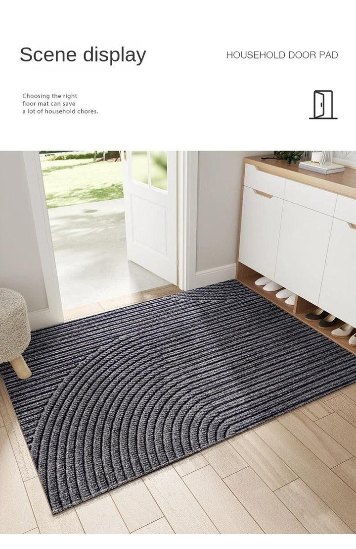 Strakke antislip deurmat, Scandinavisch design, geschikt als binnendeurmat of buitendeurmat.