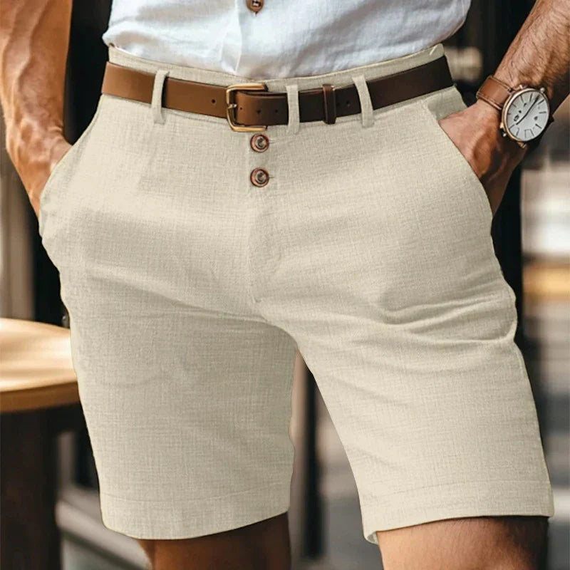 Ademende Lennart shorts voor heren, slim-fit en duurzaam, essentieel voor je zomerkledingcollectie.