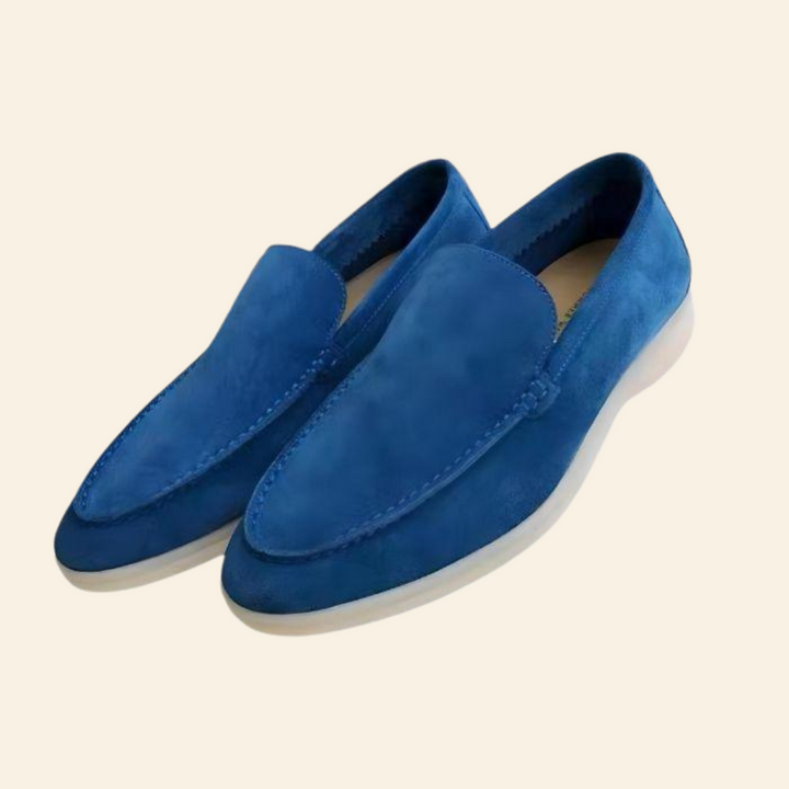 Veelzijdige Mason herenloafers van suède, geschikt als casual en formele schoenen, ultiem comfort.