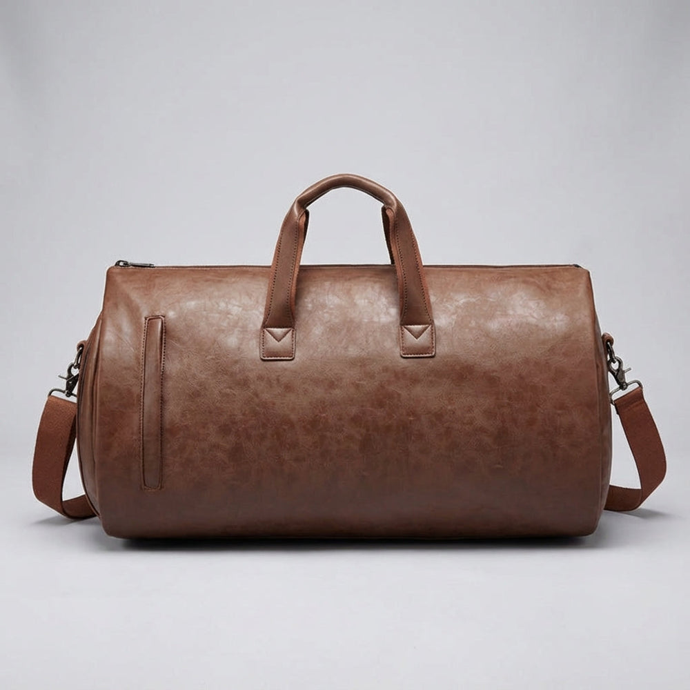 Luxe Journeo duffelbag: een ruime weekendtas in elegant zwart. Ideaal voor stijlvol reizen.