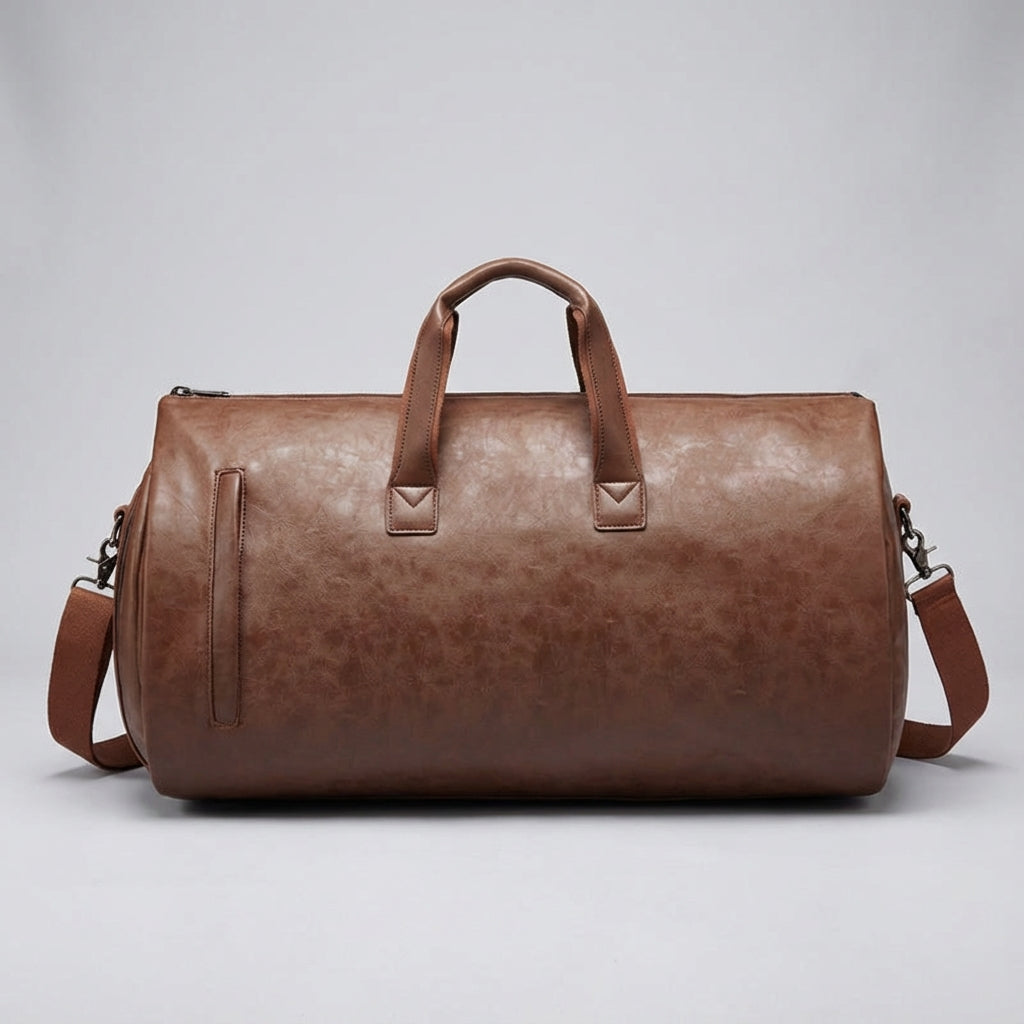 Luxe Journeo duffelbag: een ruime weekendtas in elegant zwart. Ideaal voor stijlvol reizen.