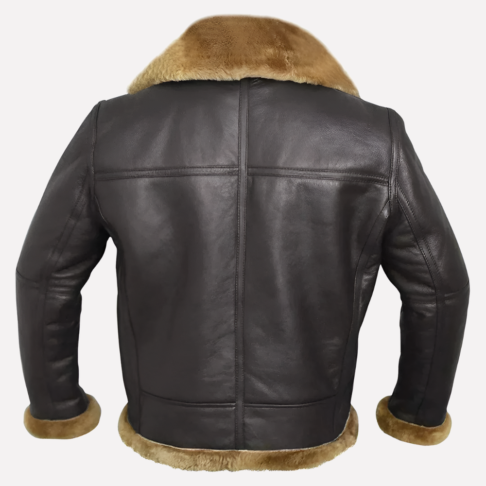 Comfortabele heren jas in shearling-stijl, regular fit, perfect voor herfst en winter, warme buitenkleding.