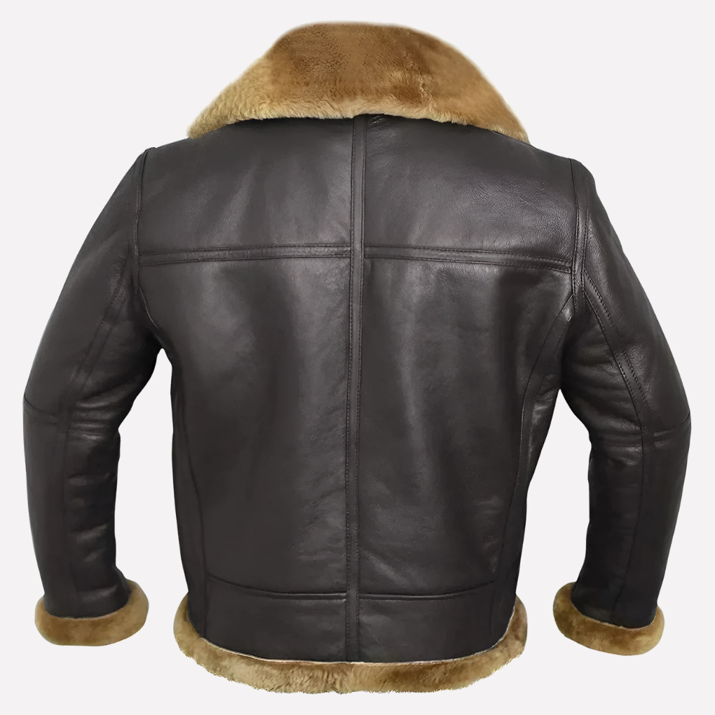 Comfortabele heren jas in shearling-stijl, regular fit, perfect voor herfst en winter, warme buitenkleding.