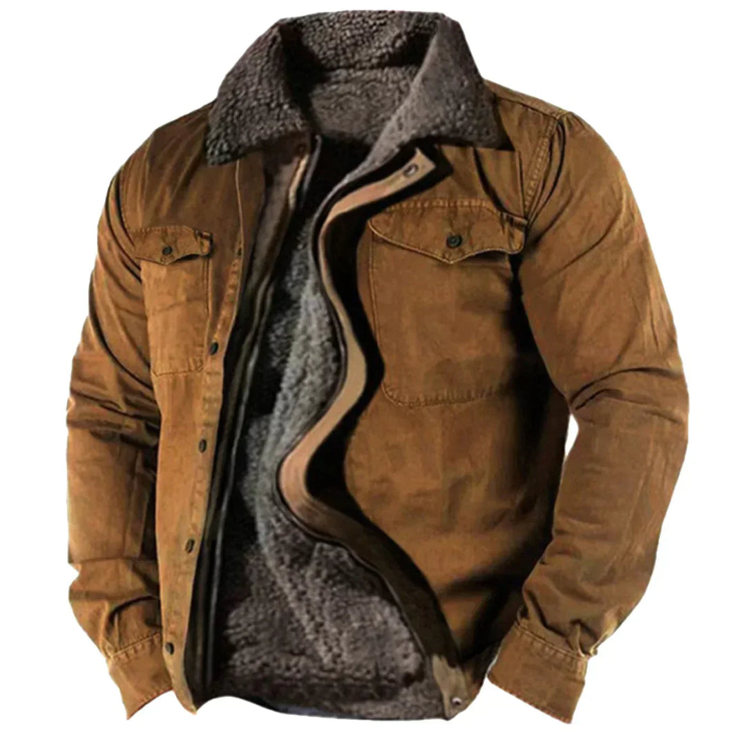 Stijlvolle, warme heren winterjas 'Noah' gevoerd voor comfort en bescherming tegen de kou. Ideaal voor wintermode.