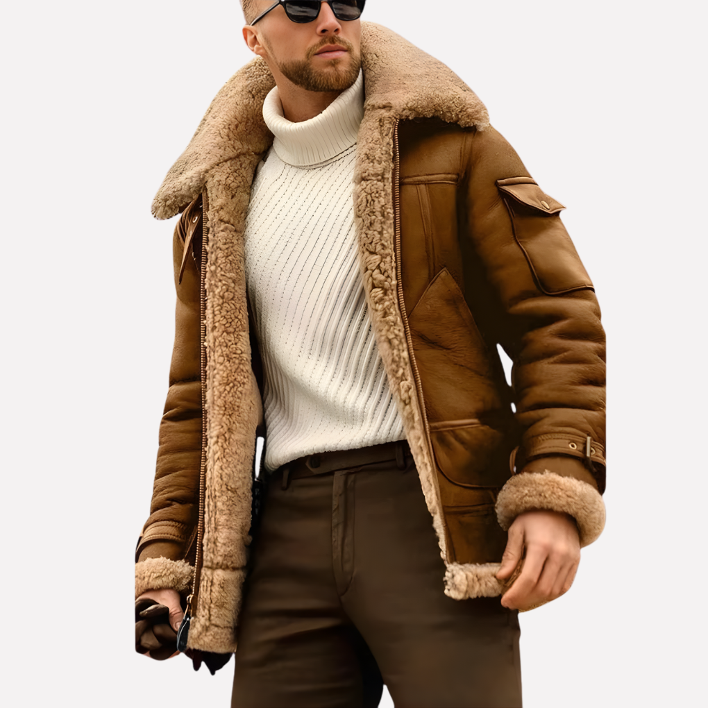 Stijlvolle zwarte heren pilotenjas, een tijdloze bomberjack met ritssluiting voor casual comfort en dagelijkse stijl.