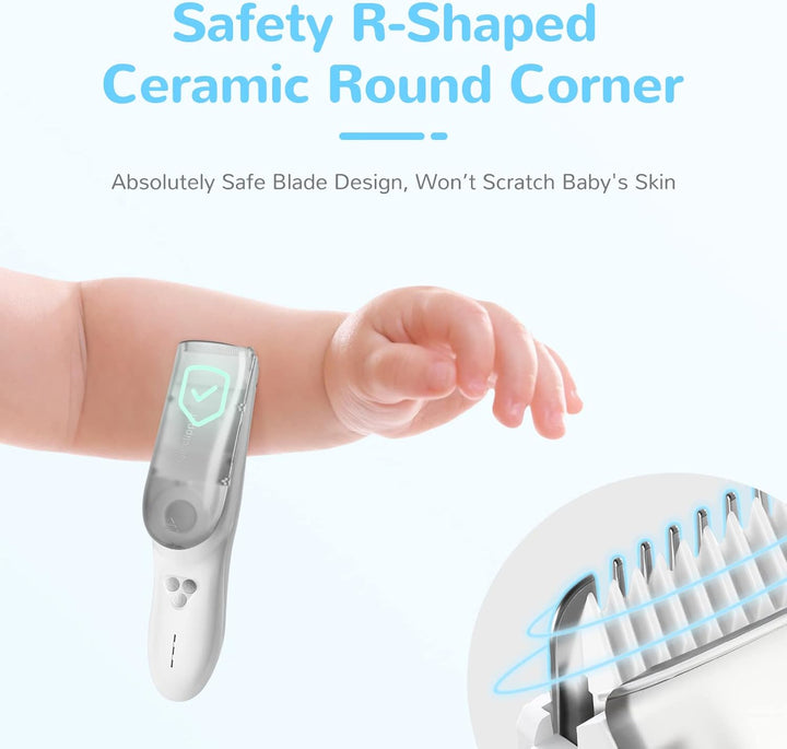 Geavanceerde babytondeuse met stil design, waterdicht en stofzuigsysteem, ideaal voor haarverzorging baby & peuter.